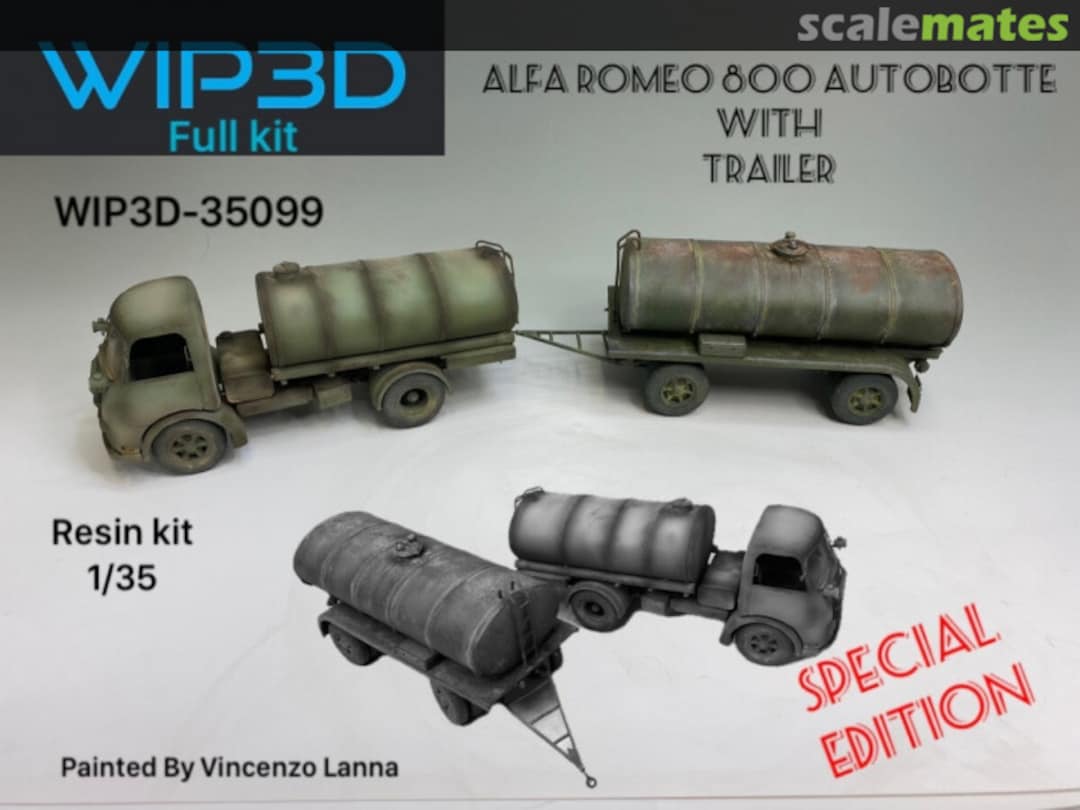Boxart Alfa-Romeo 800 Autobotte with Trailer WIPD-35099 WIP3D Boxart Alfa-Romeo 800 Autobotte with Trailer WIPD-35099 WIP3D