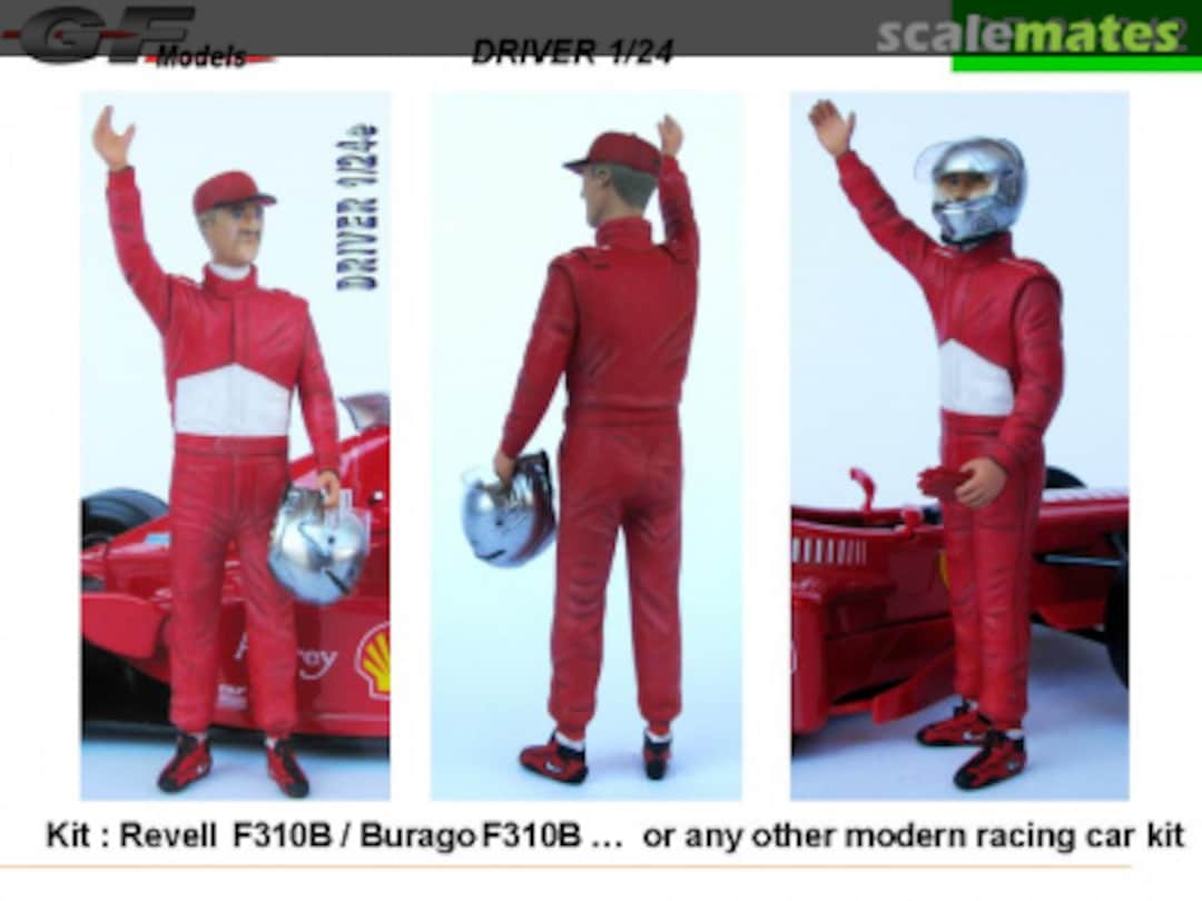 Boxart Driver Figure Schumacher Ferrari F310B 1:24 GF24-042 GF Models Boxart Driver Figure Schumacher Ferrari F310B 1:24 GF24-042 GF Models