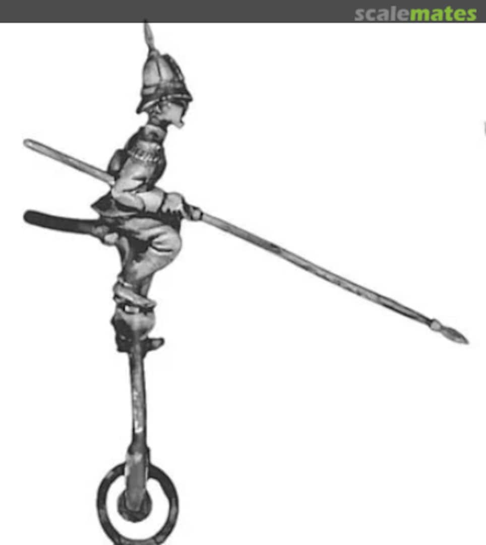 Boxart Lancer on unicycle in pith helmet PAXPT03 Eureka Miniatures USA Boxart Lancer on unicycle in pith helmet PAXPT03 Eureka Miniatures USA