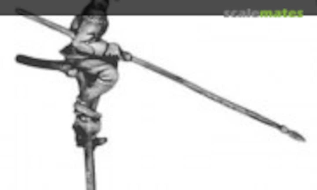 28mm Lancer on unicycle in pith helmet (Eureka Miniatures USA PAXPT03) PAXPT03