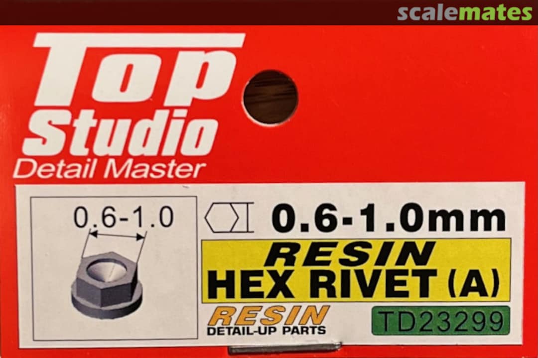 Boxart Hex rivets 0.6 mm to 1 mm (Type A) TD23299 Top Studio Boxart Hex rivets 0.6 mm to 1 mm (Type A) TD23299 Top Studio