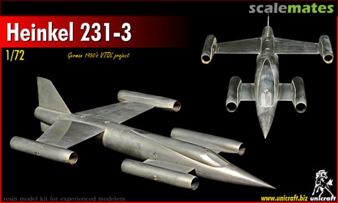 Boxart Heinkel He.231-3 72259 Unicraft Models Boxart Heinkel He.231-3 72259 Unicraft Models
