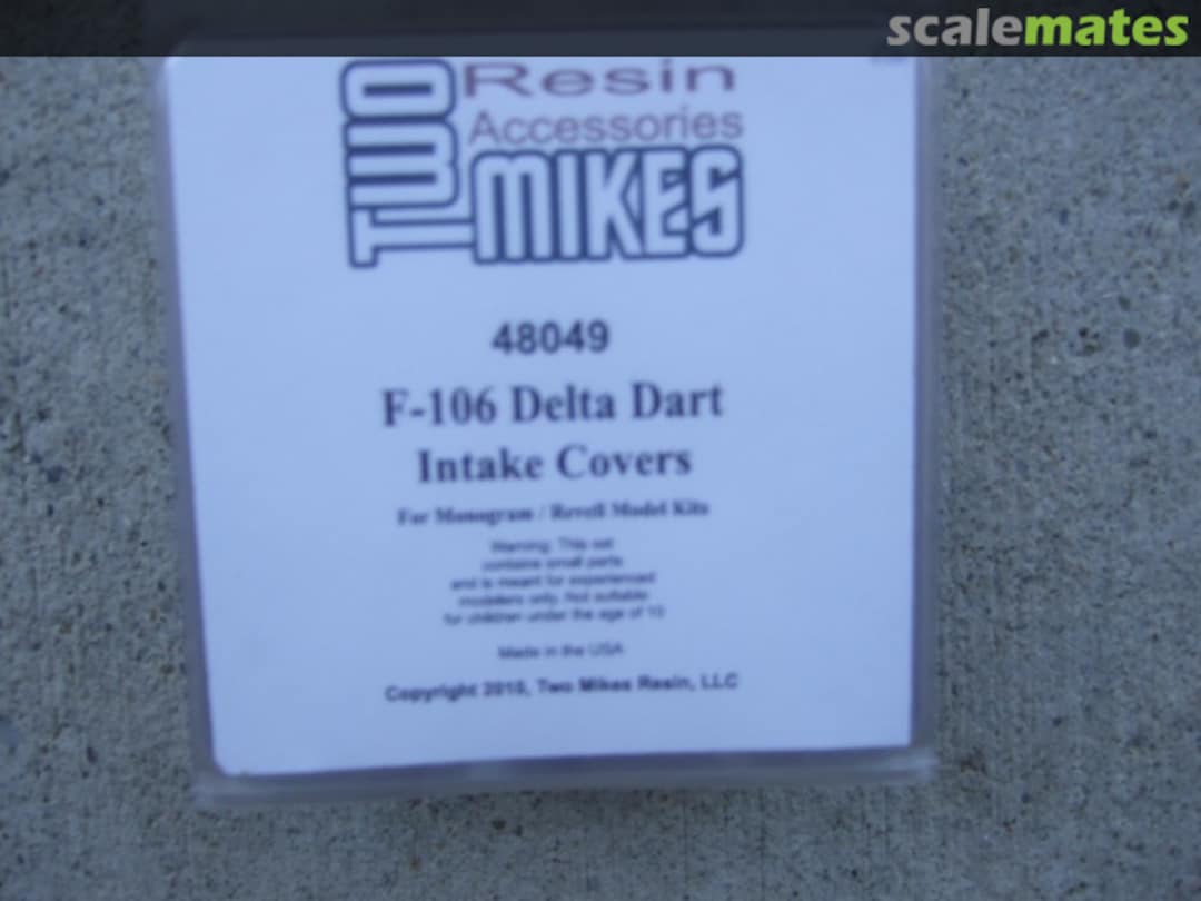 Boxart F-106 Delta Dart Intake Covers 48049 Two Mikes Resin Accessories Boxart F-106 Delta Dart Intake Covers 48049 Two Mikes Resin Accessories