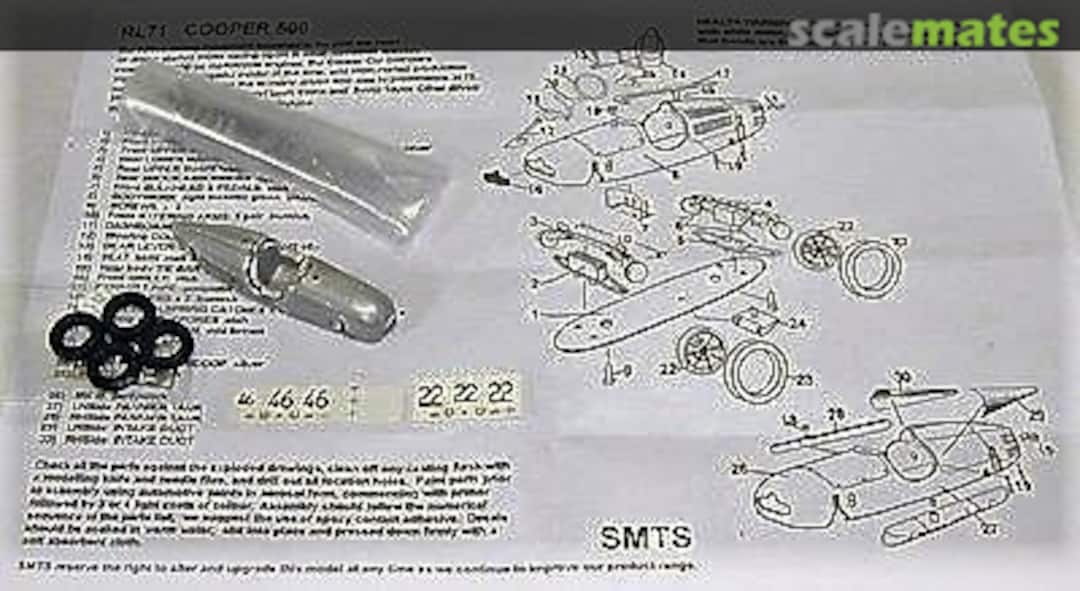 Boxart Cooper 500 F3 RL71 Scale Model Technical Service Boxart Cooper 500 F3 RL71 Scale Model Technical Service