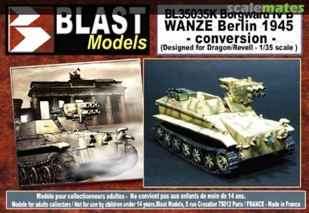 Boxart Borgward IV B Wanze Berlin 1945 BL35035K Blast Models