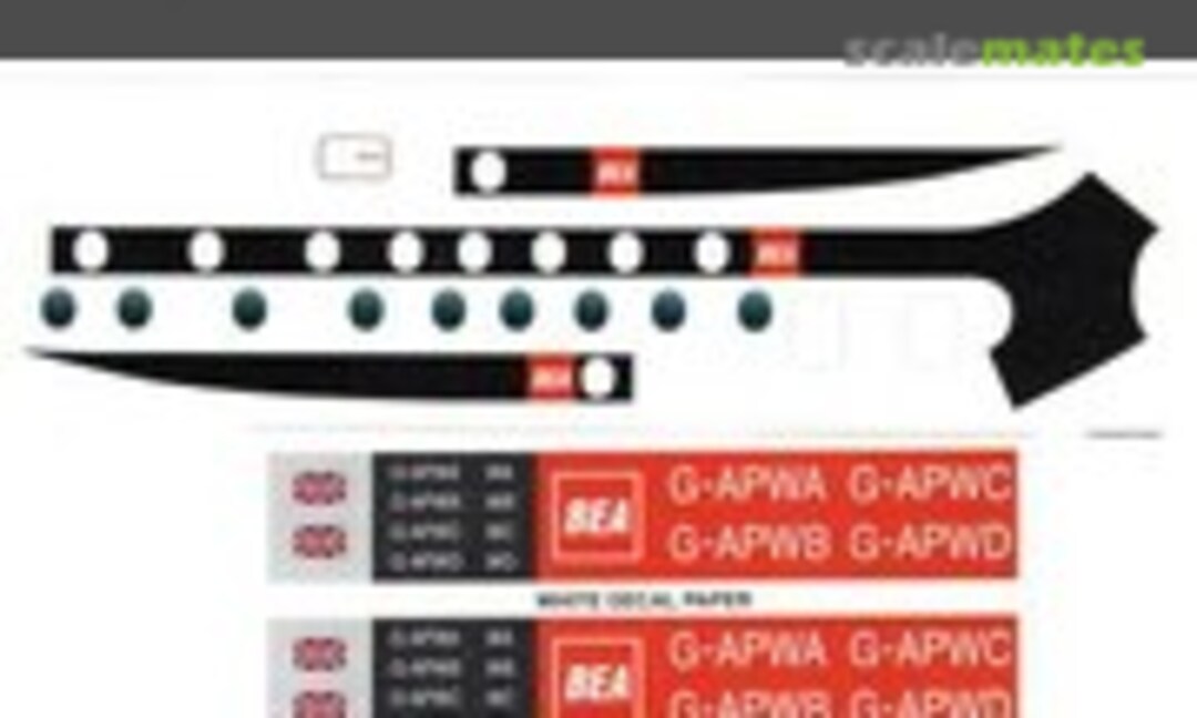 1:72 BEA Red Square HP Herald 100 (26 Decals 72-35)