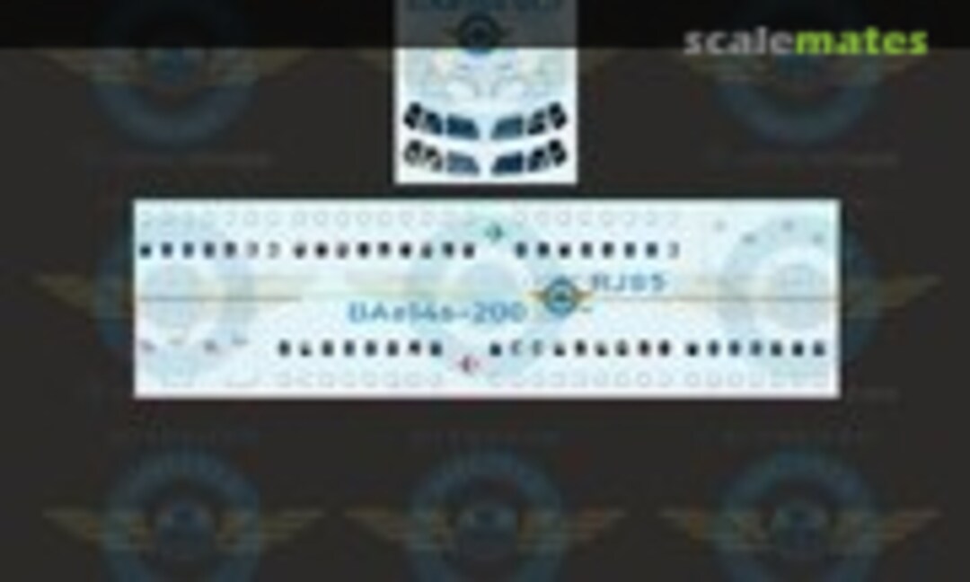 1:144 Cockpit and Cabin Windows RJ85 / BAe 146-200 (Authentic-Airliner-Decals RJ85) RJ85