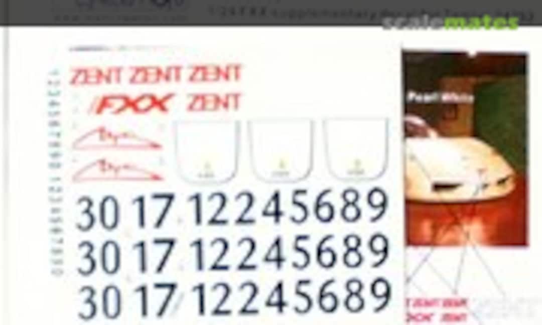 1:24 Ferrari FXX - Supplementary Decal (MSM Creation MSMD062) MSMD062