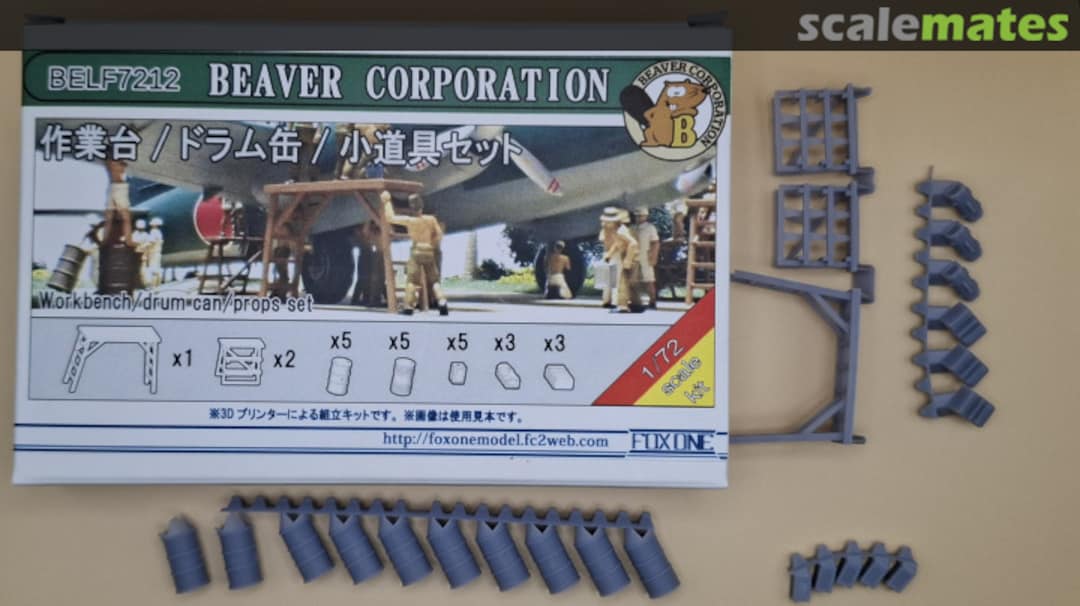 Contents Workbench / drum can / props set BELF7212 Beaver Corporation