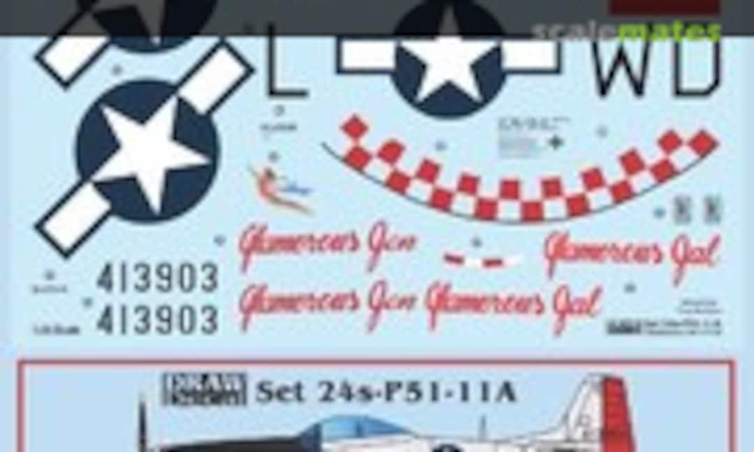 1:24 “Glamorous Gal” P-51D (Draw Decal 24-P51-11A) 24-P51-11A