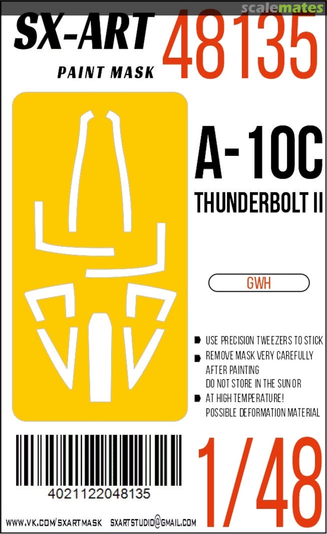 Boxart A-10C Thunderbolt II masks 48135 SX-Art Boxart A-10C Thunderbolt II masks 48135 SX-Art