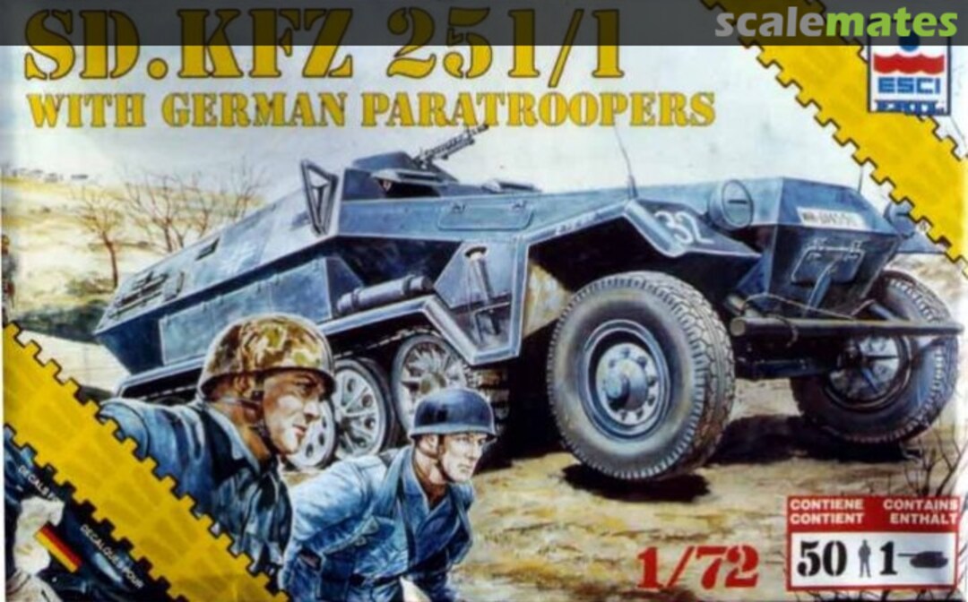 Boxart Sd.Kfz 251/1 with German Paratroopers 8622 ESCI/ERTL Boxart Sd.Kfz 251/1 with German Paratroopers 8622 ESCI/ERTL