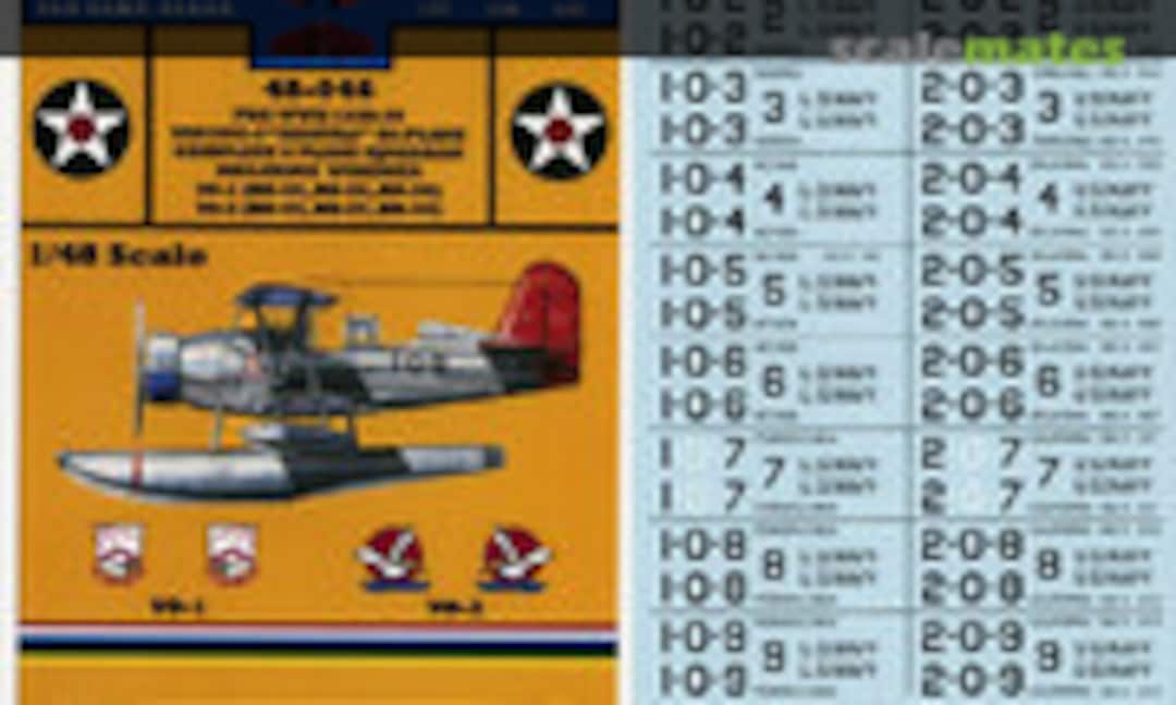 1:48 USN SOC-3 SEAGULL VO-1 & VO-2 (Yellow-Wings Decals 48-046) 48-046