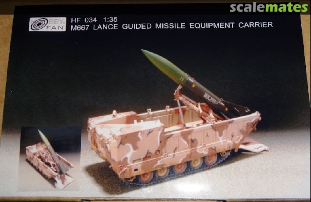 Boxart M667 Lance Guided Missile Equipment Carrier HF034 Hobby Fan Boxart M667 Lance Guided Missile Equipment Carrier HF034 Hobby Fan