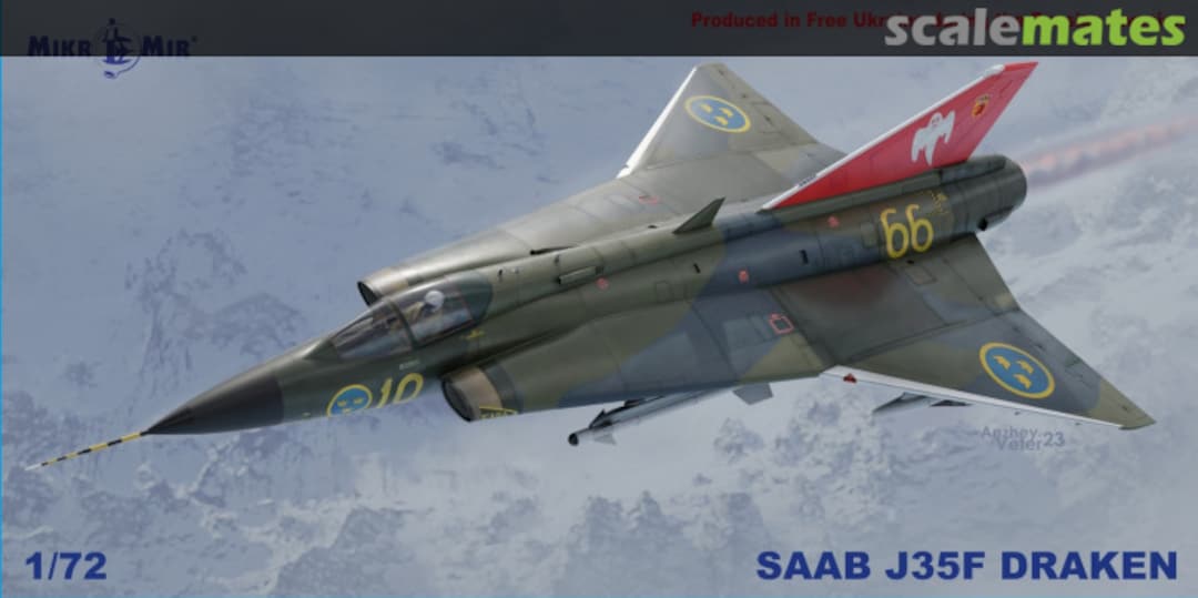 Boxart Saab J35F Draken 72-027 MikroMir