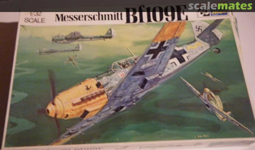 Boxart Messerschmitt Me109E JS-073 Minicraft Hasegawa