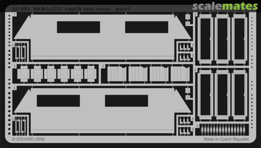 Boxart Sd.Kfz. 251 Ausf. D Tool Boxes 35885 Eduard Boxart Sd.Kfz. 251 Ausf. D Tool Boxes 35885 Eduard