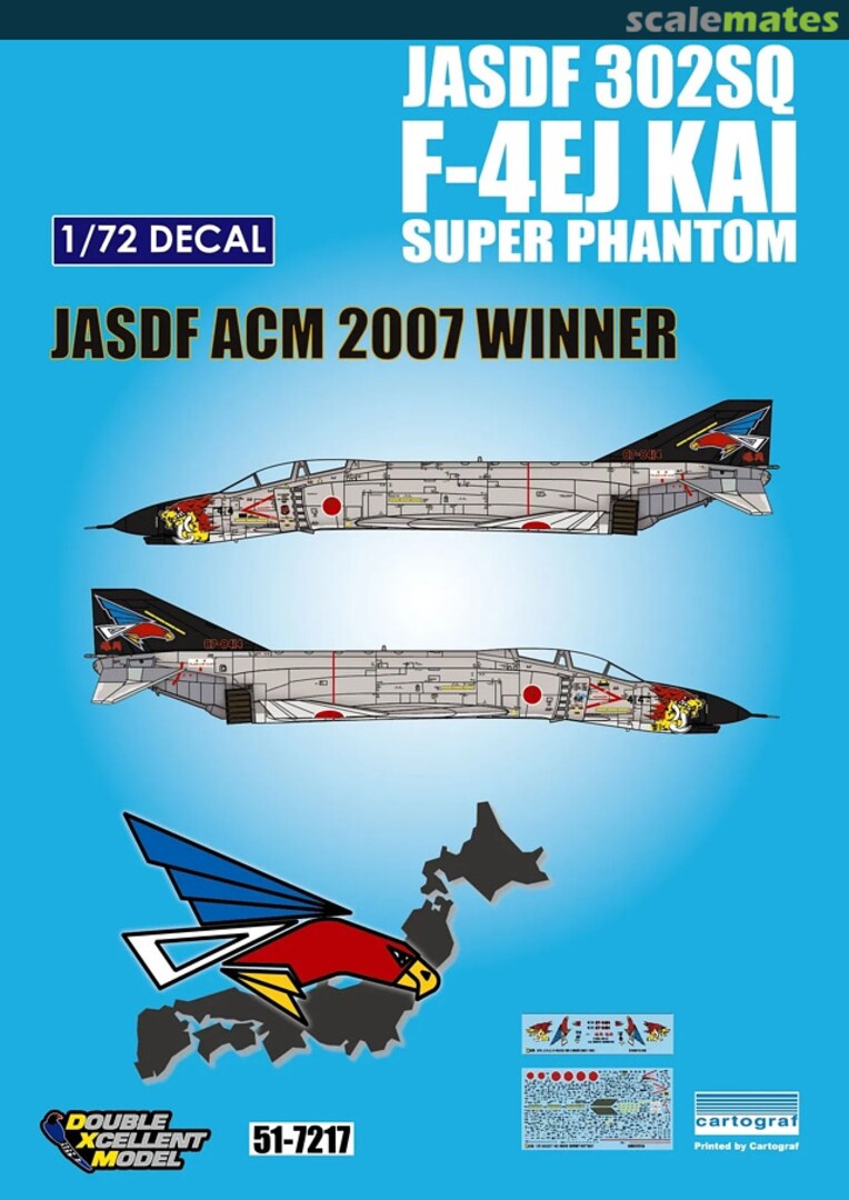 Boxart F-4EJ Kai Super Phantom 51-7217 Double Xcellent Model