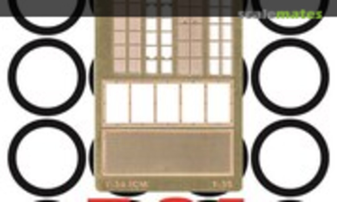 1:35 Wheels template & PE grids for T-34 (ICM) (KAV models KAV M35 074) KAV M35 074