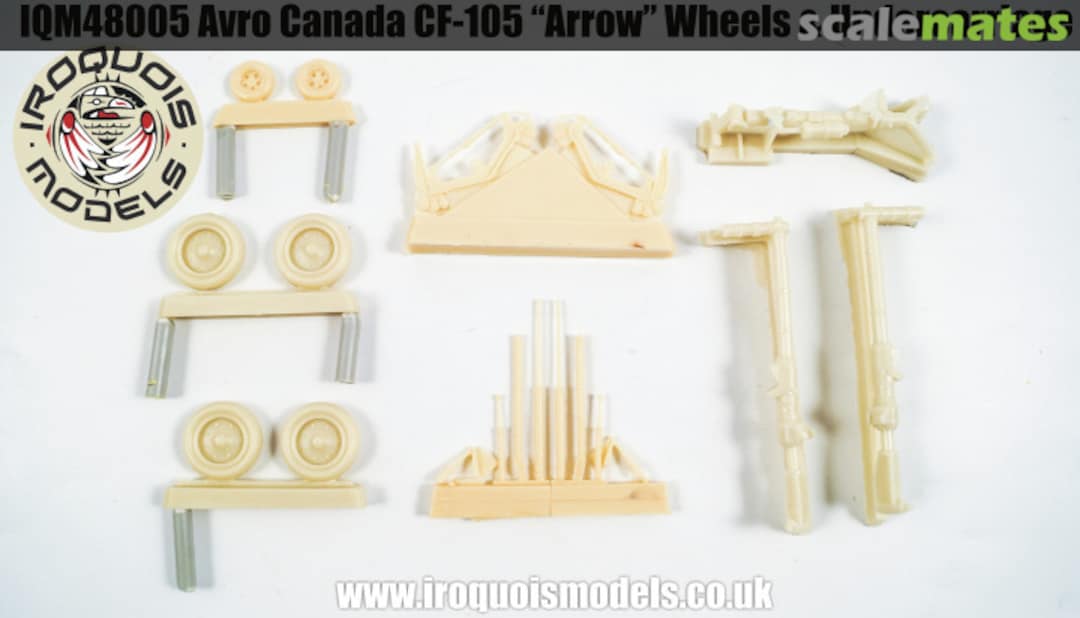 Boxart Avro-Canada CF-105 Avro Arrow wheels and undercarriage set IQM48005 Iroquois Models