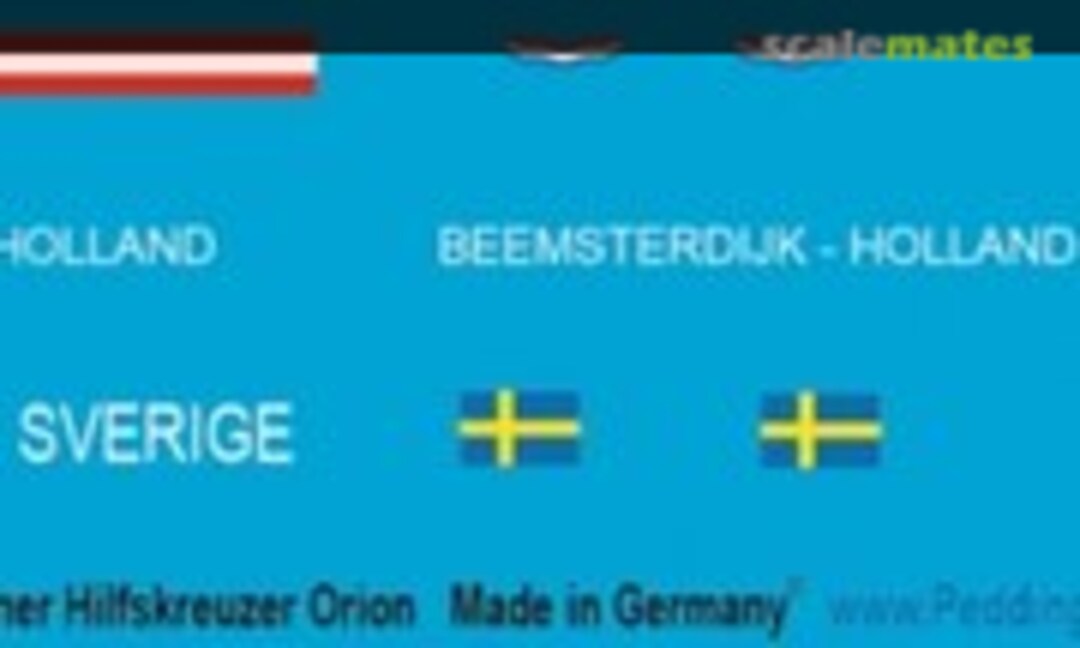 1:1250 German auxilary cruiser Orion DKM (Peddinghaus-Decals 1250 3310) 1250 3310