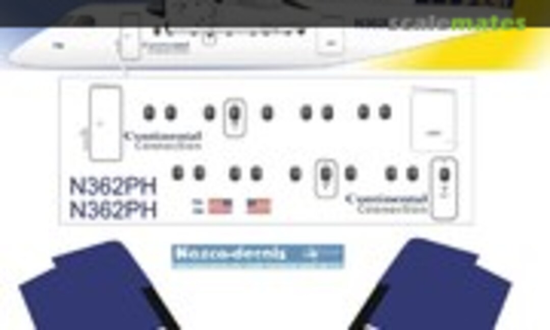 1:72 Continental Express DHC-8 (Nazca decals coe001) coe001