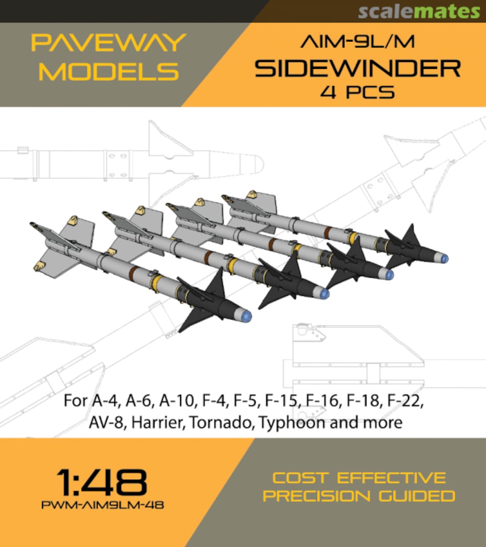 Boxart AIM-9L/M Sidewinder PWM-AIM9LM-48 Paveway Models Boxart AIM-9L/M Sidewinder PWM-AIM9LM-48 Paveway Models