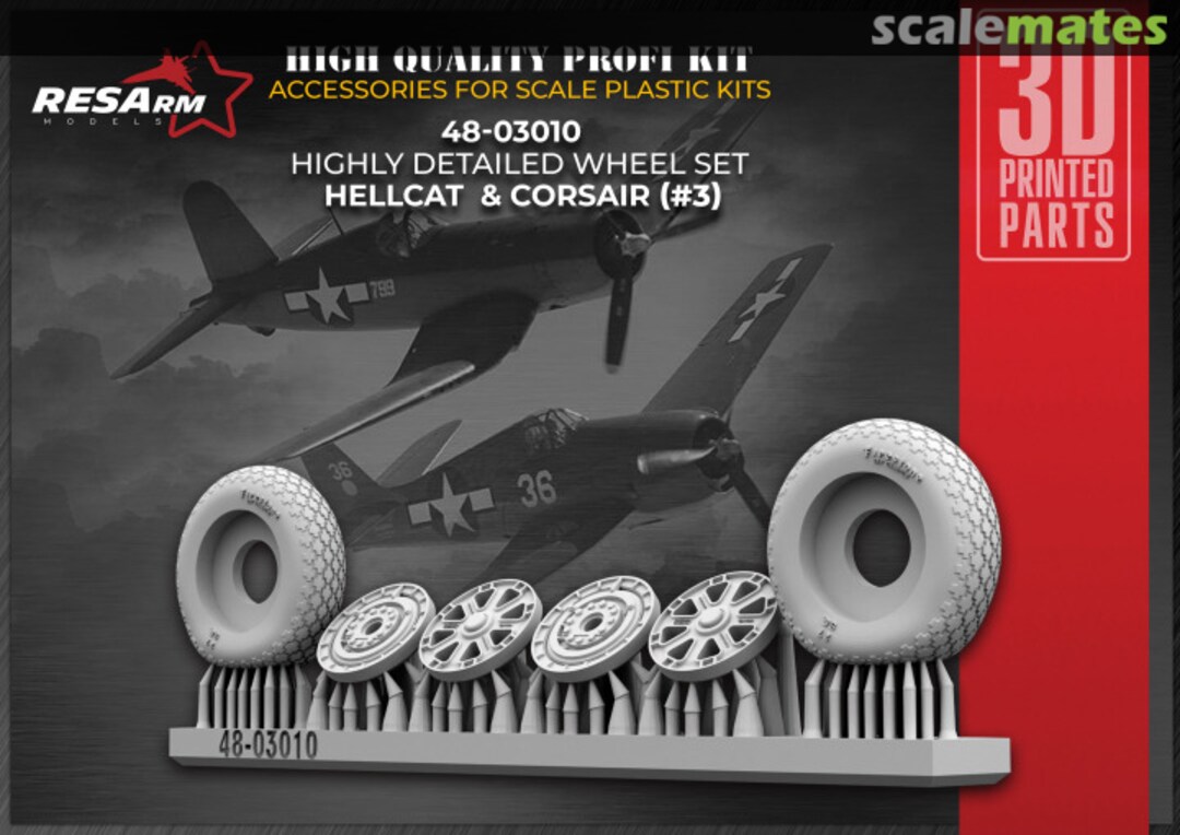 Boxart HELLCAT & CORSAIR / var 3 Wheels under load 48-03010 RESArm Boxart HELLCAT & CORSAIR / var 3 Wheels under load 48-03010 RESArm