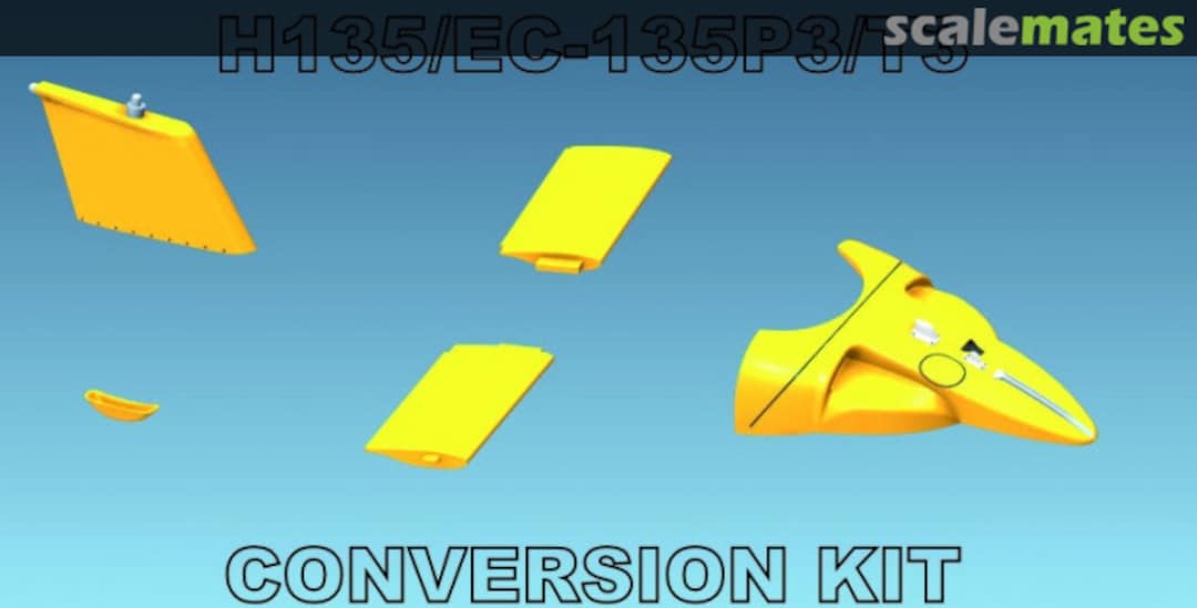 Boxart 3D printed Conversion Parts for H135/EC-135 P3/T3 HT72025 Brent-Air-Decals