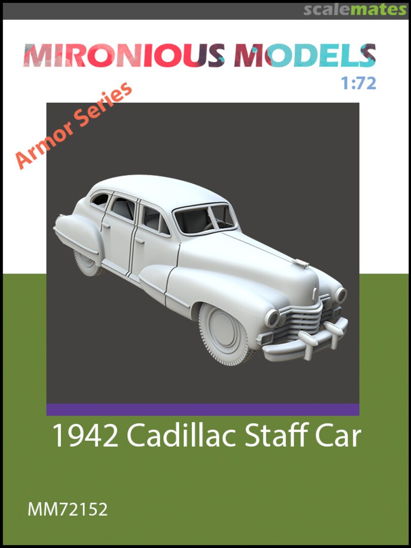 Boxart 1942 Cadillac Staff Car (3D-Printed) MM72152 Mironious Models