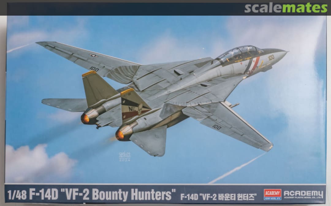 Boxart F-14D "VF-2 Bounty Hunters" 12370 Academy
