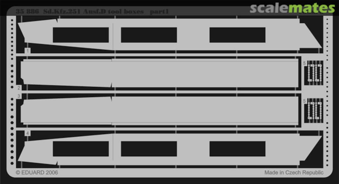 Boxart Sd. Kfz. 251 Ausf. D Tool Boxes 35886 Eduard Boxart Sd. Kfz. 251 Ausf. D Tool Boxes 35886 Eduard