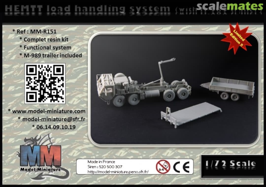 Boxart HEMTT LOAD HANDING SYSTEM MM-R151 Model Miniature Boxart HEMTT LOAD HANDING SYSTEM MM-R151 Model Miniature