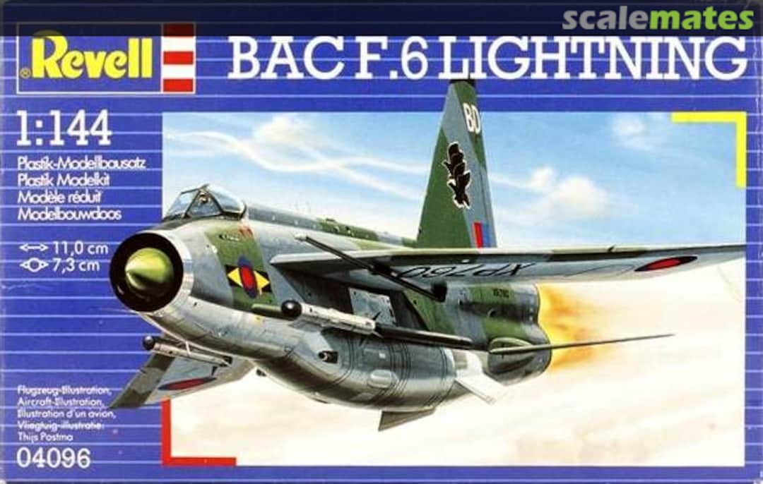 Boxart BAC F.6 Lightning 04096 Revell Boxart BAC F.6 Lightning 04096 Revell