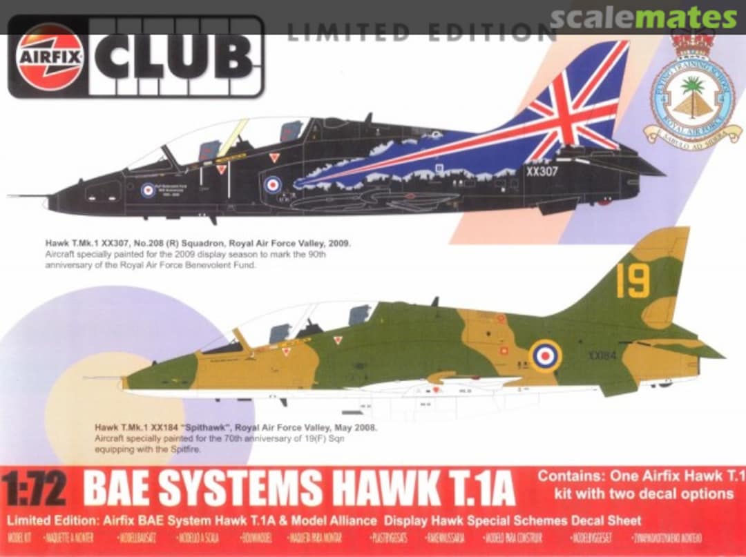 Boxart BAe Systems Hawk T.1A A73000 Airfix