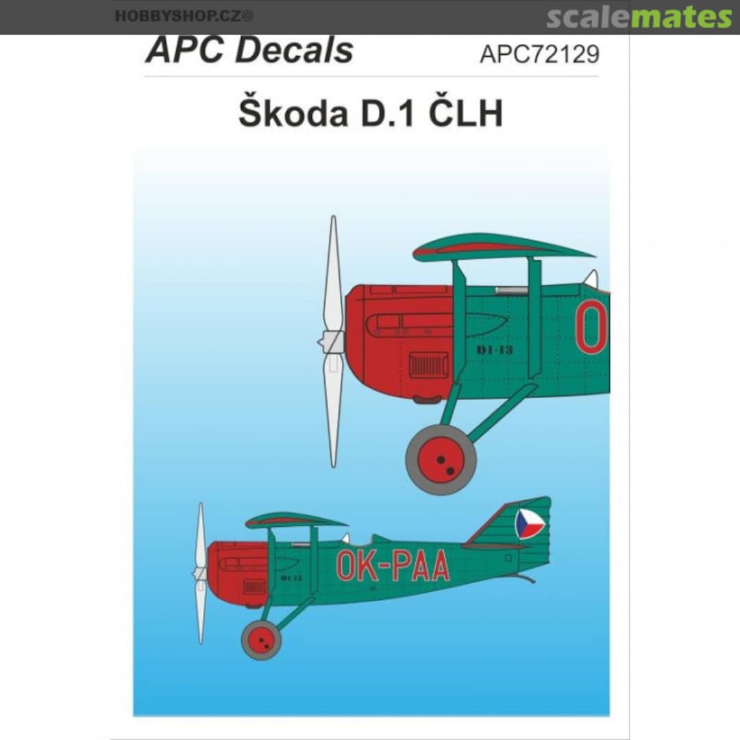 Boxart Škoda D.1 ČLH APC72129 APC Decals Boxart Škoda D.1 ČLH APC72129 APC Decals