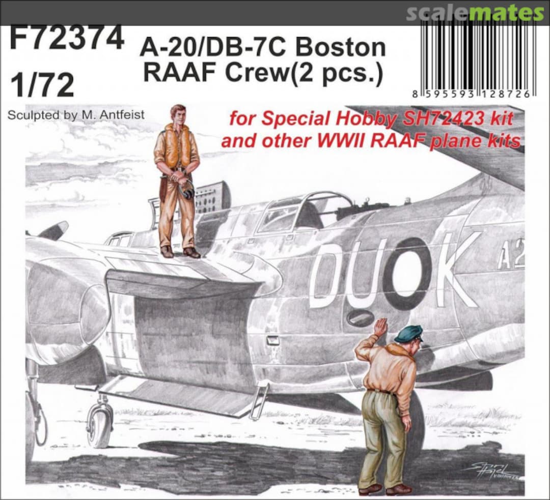 Boxart A-20/DB-7C Boston RAAF Crew F72374 CMK Boxart A-20/DB-7C Boston RAAF Crew F72374 CMK