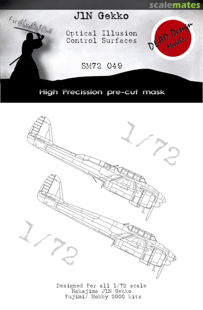 Boxart J1N Gekko Control Surfaces SM72049 DEAD Design Models