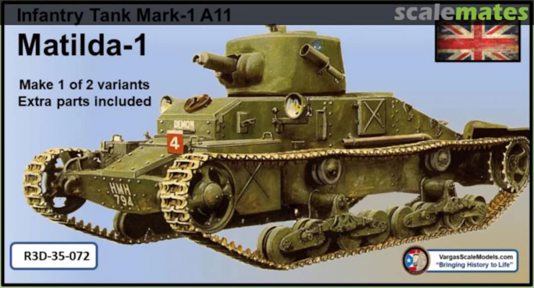 Boxart Matilda-1 R3D-35-072 Vargas Scale Models Boxart Matilda-1 R3D-35-072 Vargas Scale Models