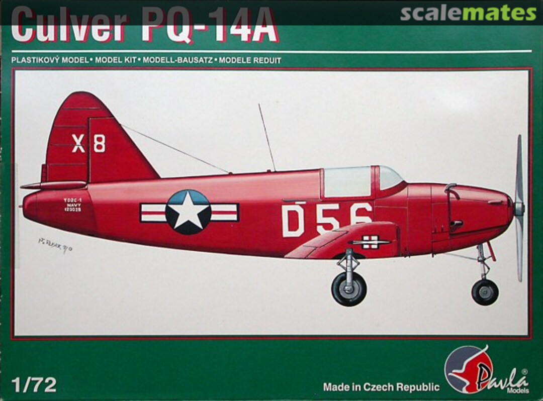 Boxart Culver PQ-14A 72012 Pavla Models