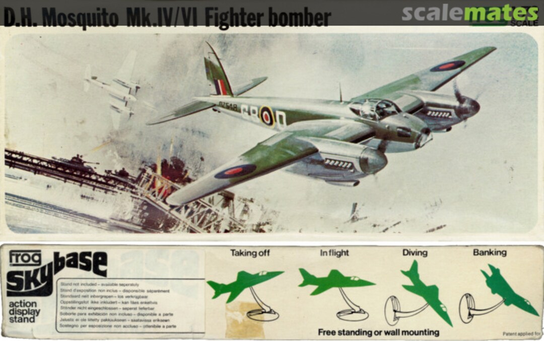 Boxart D.H. Mosquito Mk.IV/VI Fighter bomber F187 FROG