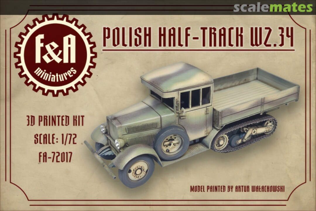 Boxart Polish Half-Track WZ.34 FA-72017 F&A Miniatures Boxart Polish Half-Track WZ.34 FA-72017 F&A Miniatures