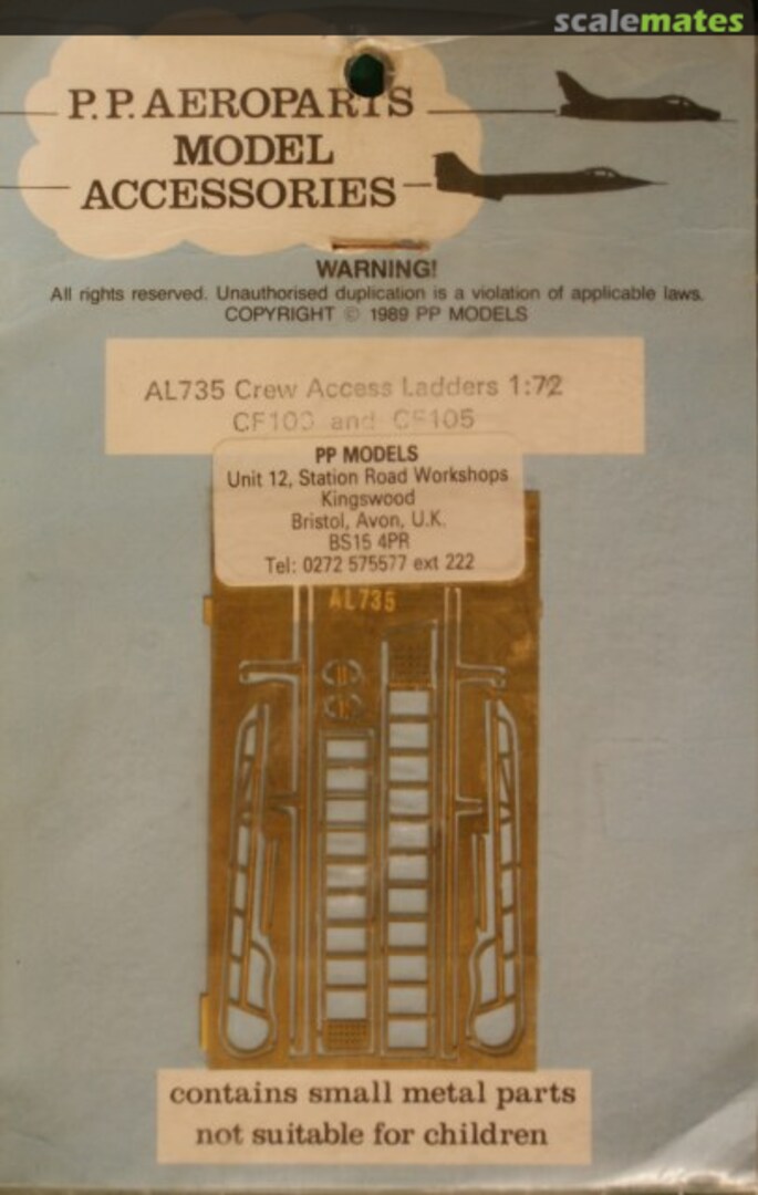 Boxart CF-100 and CF-105 AL735 P.P. Aeroparts Boxart CF-100 and CF-105 AL735 P.P. Aeroparts