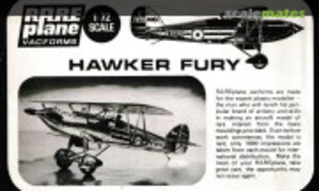 1:72 Hawker Fury (RarePlane )