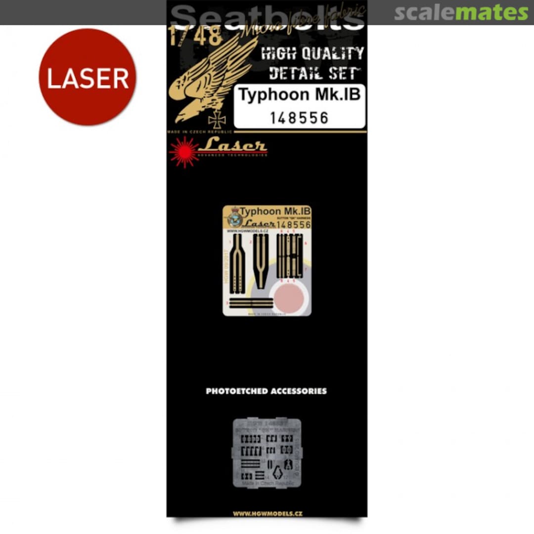Boxart Typhoon Mk.IB - Seatbelts - 148556 HGW Models Boxart Typhoon Mk.IB - Seatbelts - 148556 HGW Models