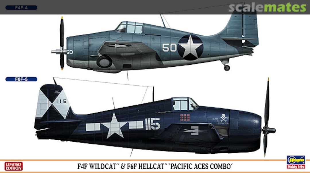 Boxart F4F Wildcat & F6F Hellcat `Pacific Aces Combo´ 01964 Hasegawa Boxart F4F Wildcat & F6F Hellcat `Pacific Aces Combo´ 01964 Hasegawa