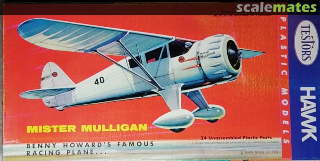 Boxart Benny Howard's Famous Racing Plane 619 Testors Hawk Boxart Benny Howard's Famous Racing Plane 619 Testors Hawk