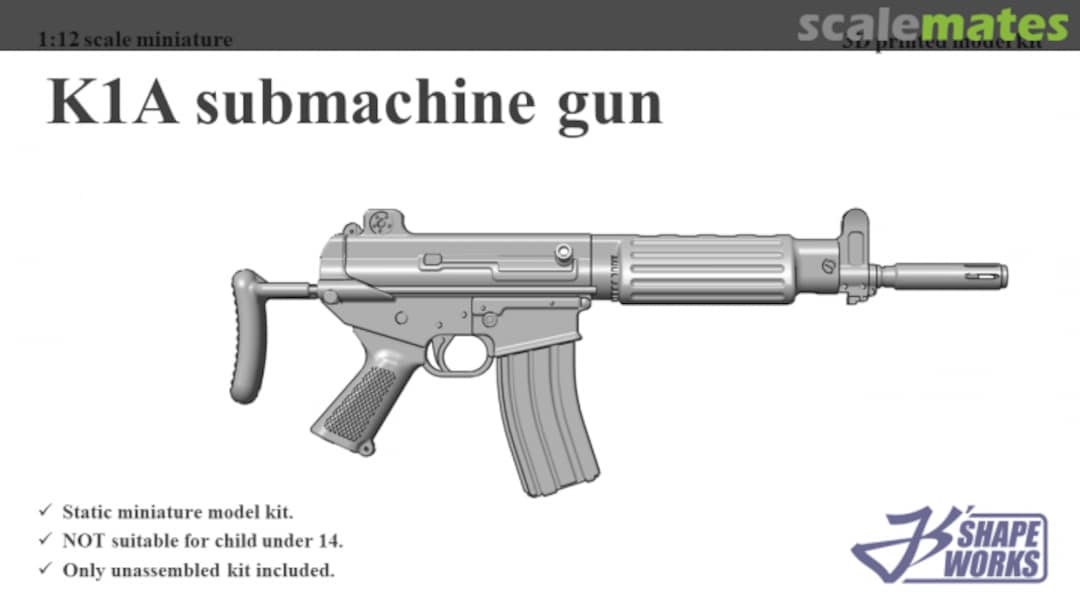 Boxart K1A submachine gun JS12A010 Js' Shapeworks