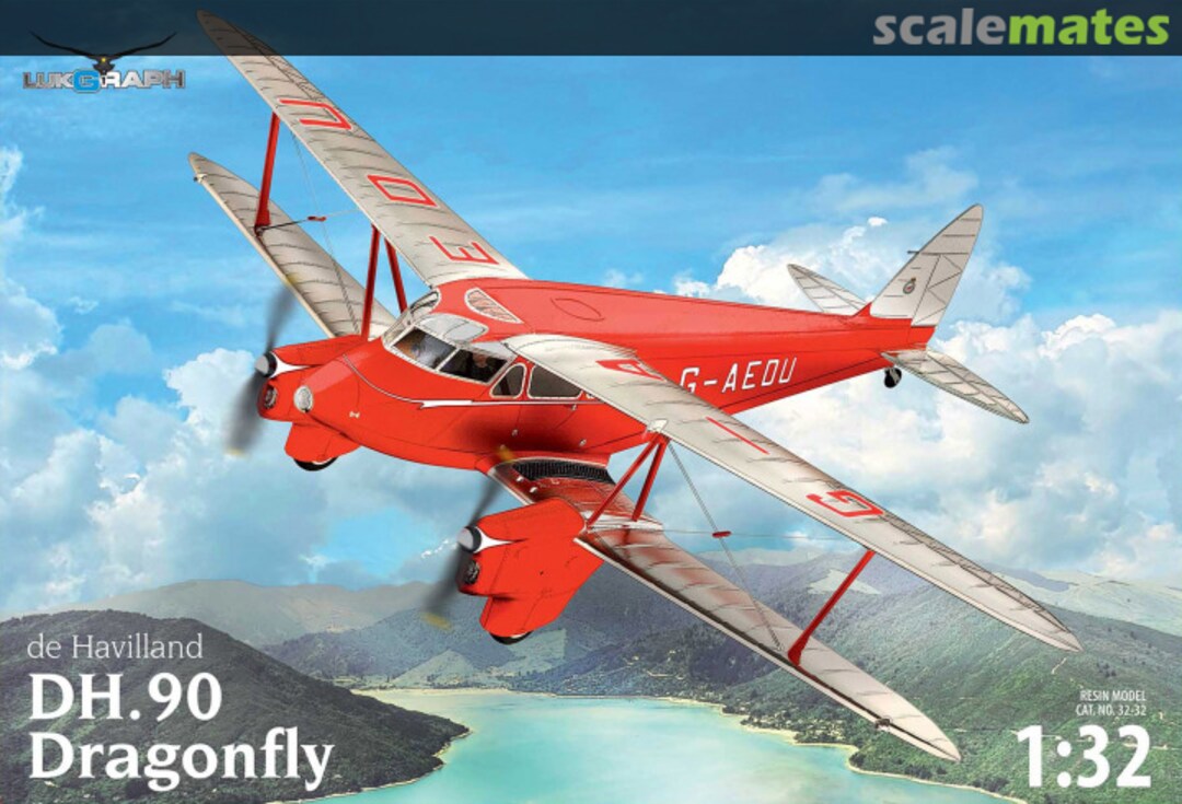 Boxart de Havilland DH.90 Dragonfly 32-032 Lukgraph Boxart de Havilland DH.90 Dragonfly 32-032 Lukgraph