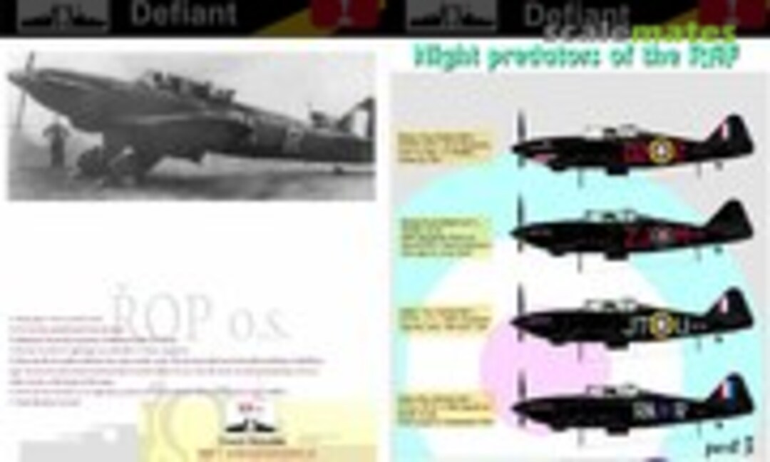 1:48 BOULTON PAUL DEFIANT - NIGHT PREDATORS OF THE RAF (ROP o.s. MNFDL48027) MNFDL48027